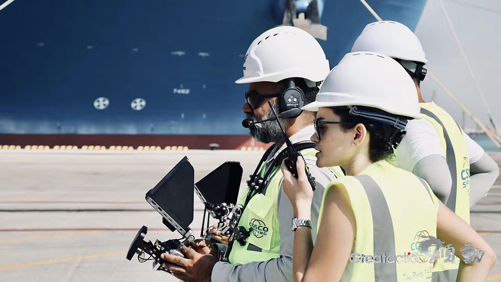 中遠海運集團阿布扎比碼頭拍攝花絮